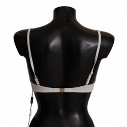 Intimo reggiseno balconcino semi-imbottito nylon bianco - IT1 - XS
