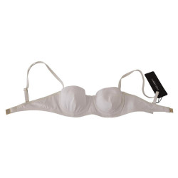 Intimo reggiseno balconcino semi-imbottito nylon bianco - IT1 - XS