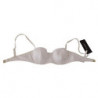 Intimo reggiseno balconcino semi-imbottito nylon bianco - IT1 - XS