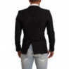 Giacca MARTINI da abito a due bottoni in broccato nero - IT44 - XS