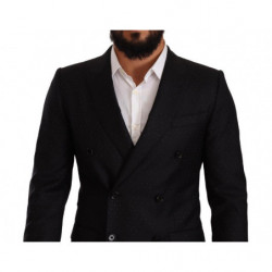 Giacca MARTINI doppiopetto puntinata nera - IT46 - S