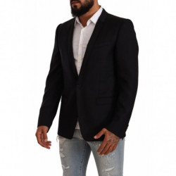 Giacca monopetto in lana nera ORO - IT50 - L