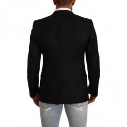 Giacca monopetto in lana nera ORO - IT50 - L
