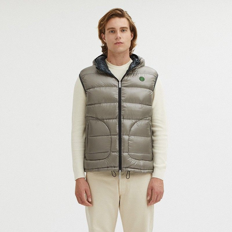 Gilet in nylon grigio - XL
