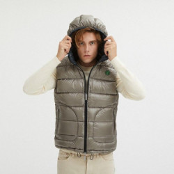 Gilet in nylon grigio - XL