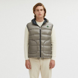 Gilet in nylon grigio - S