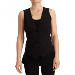 Top in lana con gilet senza...