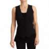 Top in lana con gilet senza maniche con bottoni neri - IT40-S