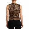 Top in lana con gilet senza maniche con bottoni neri - IT40-S