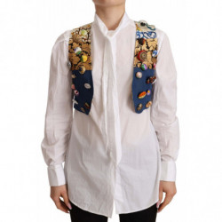 Top in cotone con gilet...