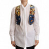 Top in cotone con gilet decorato multicolor - IT38-XS