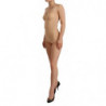 Intimo body in pizzo floreale in nylon beige - IT40-S
