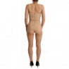 Intimo body in pizzo floreale in nylon beige - IT40-S