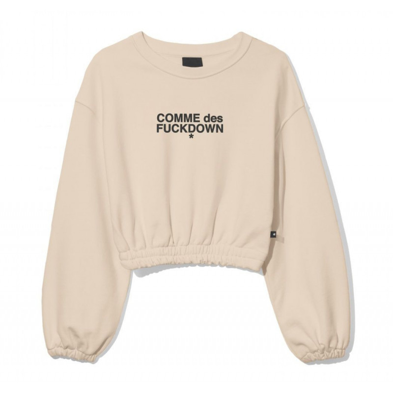Maglione in cotone beige - L
