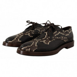 Scarpe da uomo in pelle esotica derby marrone - EU44/US11