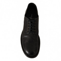 Scarpe stringate formali in pelle nera - EU44/US11