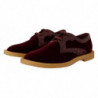 Scarpe in pelle esotica di velluto bordeaux - EU44/US11