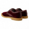 Scarpe in pelle esotica di velluto bordeaux - EU44/US11