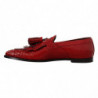 Scarpe con nappe in pelle rossa esotica - EU44/US11