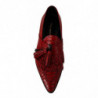 Scarpe con nappe in pelle rossa esotica - EU44/US11