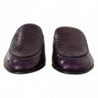 Scarpe con diapositive in pelle esotica viola - EU44/US11