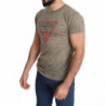 T-shirt casual traforata da uomo stampa logo elasticizzato cotone m