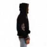 Maglione pullover cappuccio cotone leopardato marrone nero - IT44 - XS