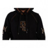 Maglione pullover cappuccio cotone leopardato marrone nero - IT44 - XS