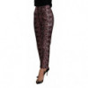 Pantaloni cropped svasati in jacquard floreale multicolor - IT42-M