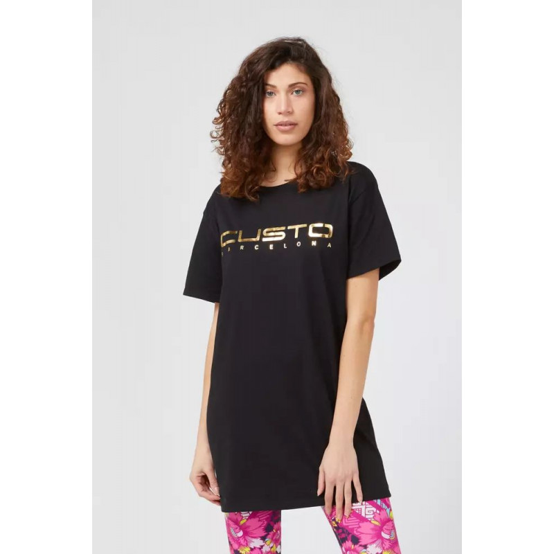 Top e maglietta in cotone nero - S