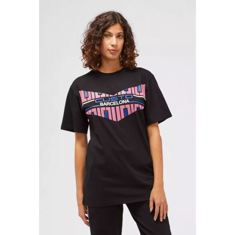 Top e maglietta in cotone nero - S