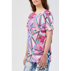 Top e T-shirt in cotone fucsia - S