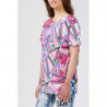 Top e T-shirt in cotone fucsia - S