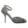 Scarpe sandali tacco cinturino alla caviglia rete blu - EU39/US8.5
