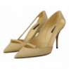 Scarpe décolleté tacco spillo pelle esotica gialla - EU39/US8.5