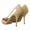 Scarpe décolleté tacco spillo pelle esotica gialla - EU39/US8.5