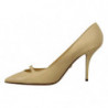 Scarpe décolleté tacco spillo pelle esotica gialla - EU39/US8.5