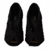 Scarpe open toe con décolleté Cordonetto Ricamo nere - EU40/US9.5