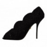 Scarpe open toe con décolleté Cordonetto Ricamo nere - EU40/US9.5