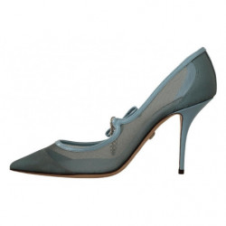 Scarpe tacco catena maglia blu Décolleté Mary Jane - EU39/US8.5