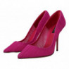 Scarpe décolleté con tacco alto a spillo in tulle rosa - EU39/US8.5