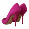 Scarpe décolleté con tacco alto a spillo in tulle rosa - EU39/US8.5