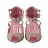 Scarpe con sandali con tacco e cinturino glitterati rosa - EU39/US8.5