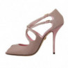Scarpe con sandali con tacco e cinturino glitterati rosa - EU39/US8.5