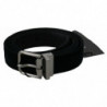 Cintura fibbia argentata pelle velluto nero - 80 CM / 32 INCHES