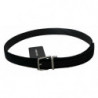 Cintura fibbia argentata pelle velluto nero - 80 CM / 32 INCHES