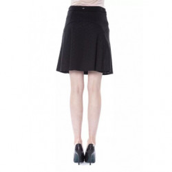 Gonna in poliestere nero - W42