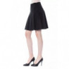 Gonna in poliestere nero - W46
