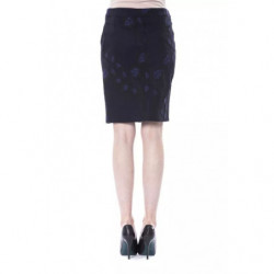 Gonna in cotone nero - W46