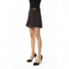 Gonna in poliestere marrone - W40